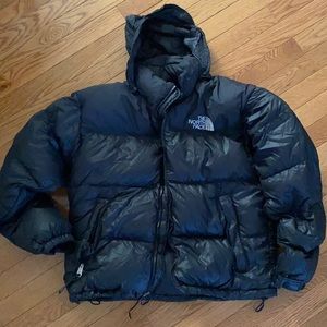 Black North Face Jacket/ Adjustable Wrist